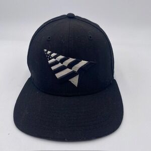 Paper Planes New Era 9FIFTY Snapback Hat Mens OSFM Black Wool Embroidered Logo